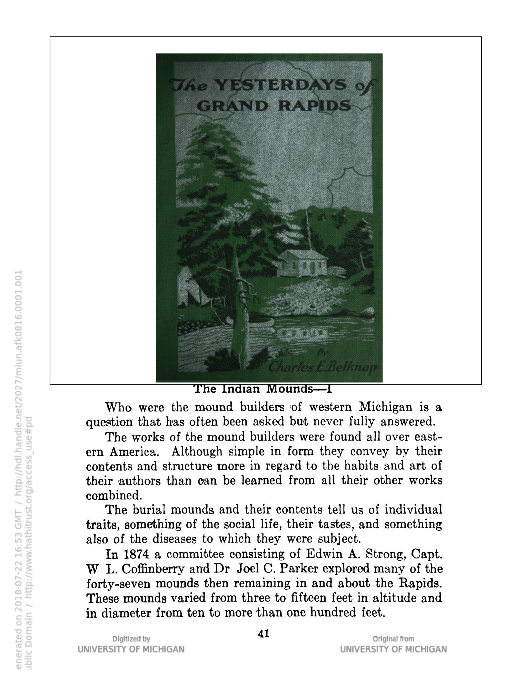 Cover of the book The Yesterdays of Grand Rapids